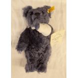 A 9 1/2" modern Steiff Bears of the Week blue Teddy bear with ear tag and label - Wednesday's Bear