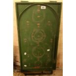 A vintage Chad Valley bagatelle board - some associated parts