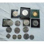 Various Great British commemorative crowns including 1951 Festival of Britain, some cased - sold