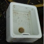 A Belfast sink - sealed, as a planter