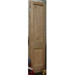 A pair of 6' 7" fielded pine shutters