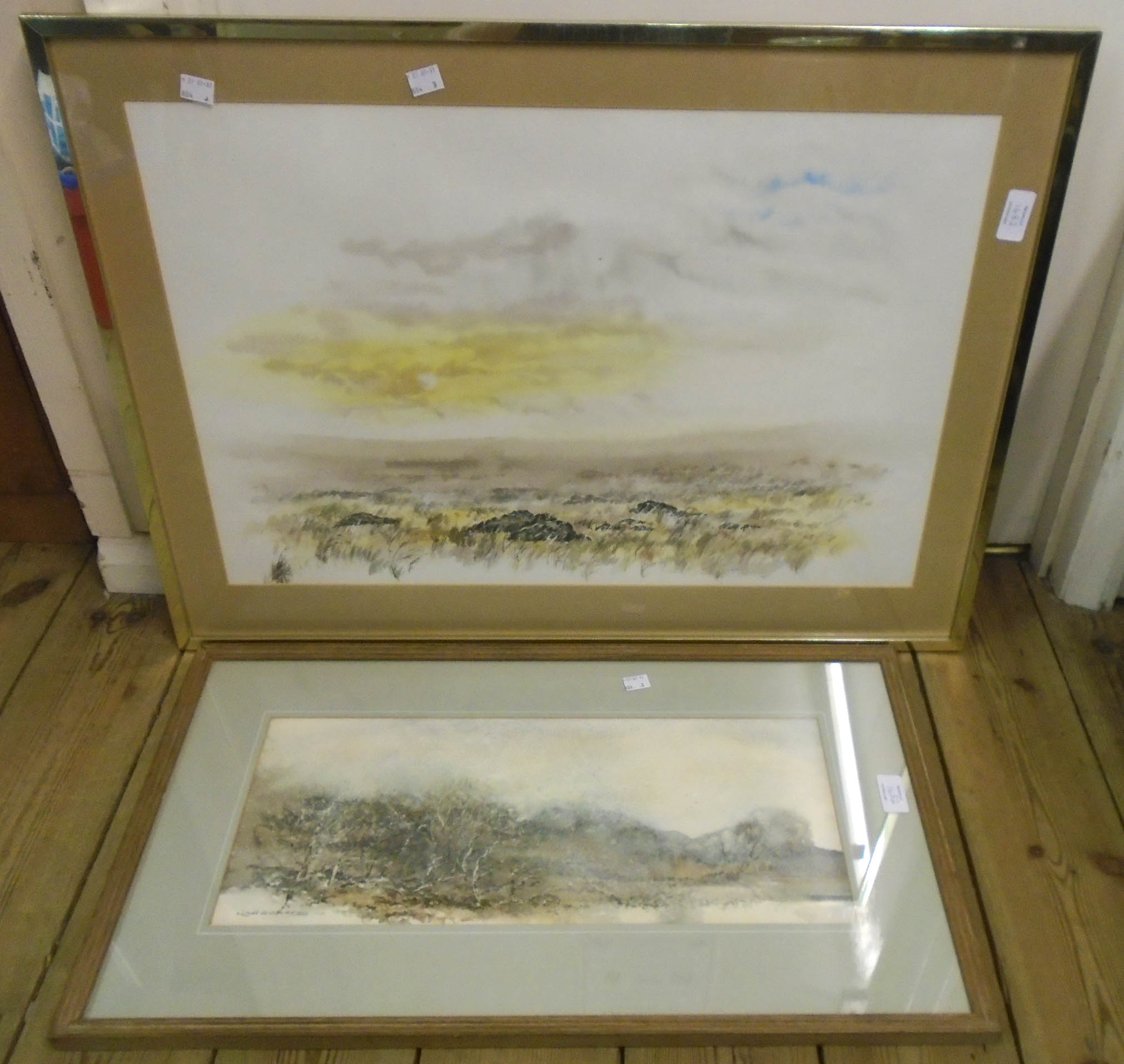 Nigel Cameron: five framed watercolours, all depicting various Dartmoor scenes