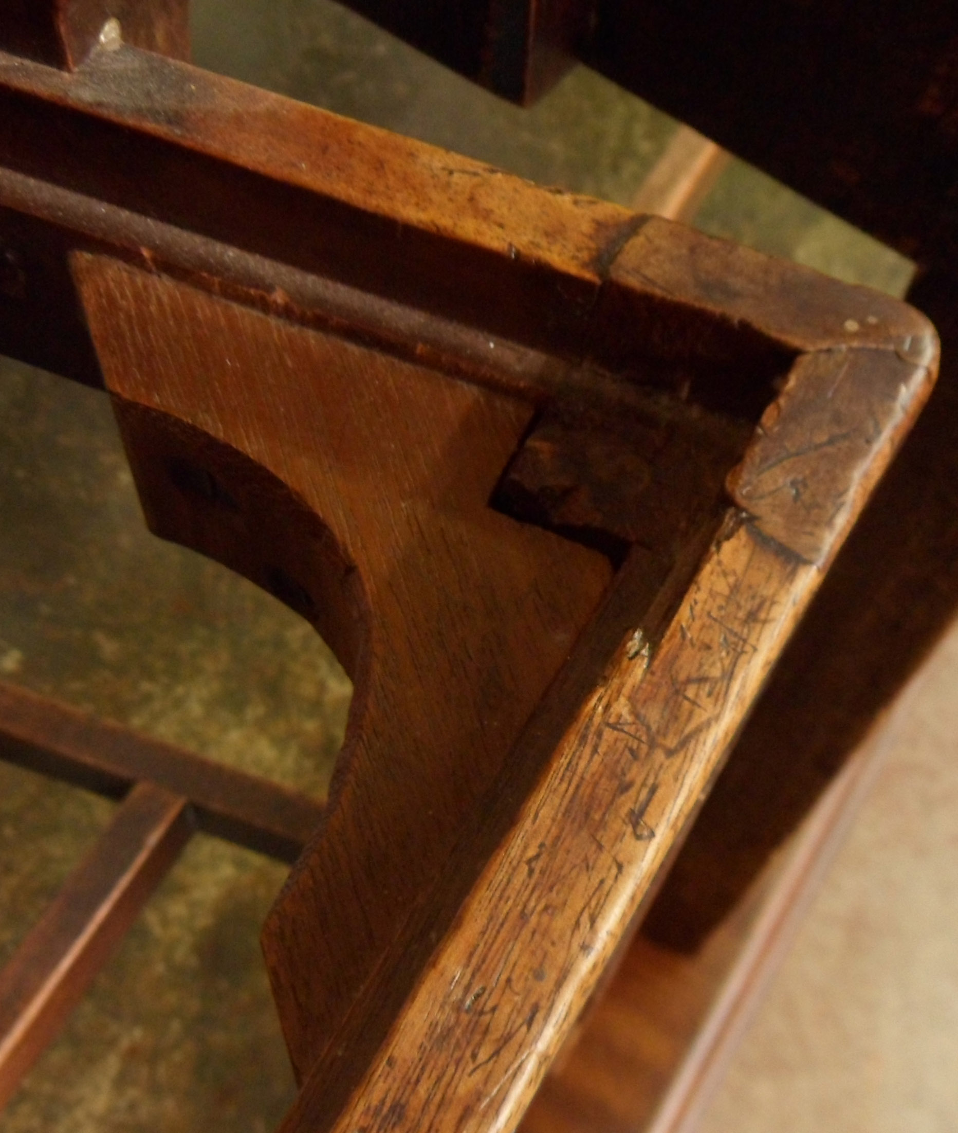 A pair of 19th Century mahogany framed Chippendale style elbow chairs with pierced splats and - Image 5 of 8