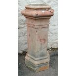 A 31 1/2" high 19th Century stoneware H. Doulton & Co. Lambeth hexagonal chimney pot