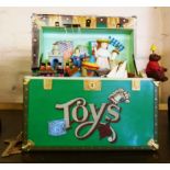 A boxed Enesco musical automaton Treasure Chest of Toys