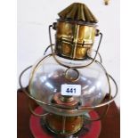 A brass ships onion lantern - lamped