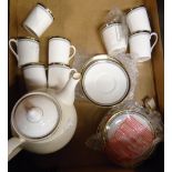 A Royal Doulton Pavanne H5095 pattern part coffee set