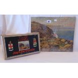 A 1930's Chad Valley GWR wooden jigsaw No. 016 "Glorious Devon", complete and boxed