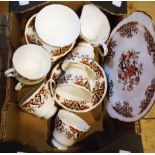 A Colclough Royale pattern six place tea set