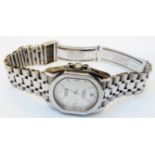 A steel cased Tudor Monarch automatic date wristwatch on original bracelet (shortened) - ref. 33110.