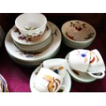 A quantity of Royal Worcester Evesham Vale pattern china including cups, saucers, dinner plates