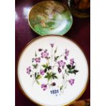 A set of six Spode Wild Flower pattern plates - sold with further decorative plates
