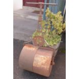 An early 20th Century garden roller