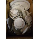 A Noritake eight place tea and dinner service - Trudy pattern 7087