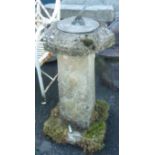 A 3' high three part composite sundial