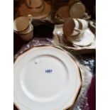A Royal Doulton Prism pattern six place tea set and six dinner plates - unused with original packing