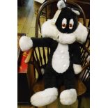 A large Sylvester soft toy - nose a/f