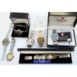 Eleven assorted gentleman's wristwatches, some boxed as new, including Accurist, Seiko, Pulsar,