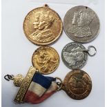 Five 1937 George VI Coronation medallions