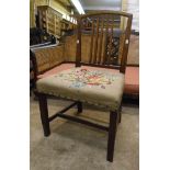 Three 19th Century mahogany framed dining chairs of varying design