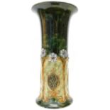 A 20" Royal Doulton Art Nouveau stick stand with flared rim and floral decoration impressed marks