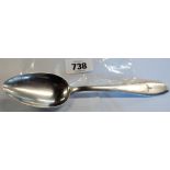 A Second World War period stainless steel Luftwaffe mess spoon - brought back from Germany by a