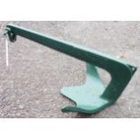 An 18" Bruce green painted 5kg Claw anchor