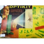 A boxed vintage Optikit No.1 optical experiment set, by Helio Mirror Co.