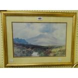 Frederick John Widgery: a limited edition colour print depicting a view of Yes Tor near Okehampton -