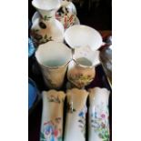 A quantity of Aynsley china including vases, etc.