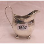 A George III silver cream jug - London 1801 - a/f