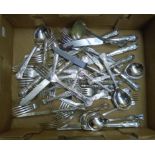 A small quantity of modern silver plated kings pattern cutlery