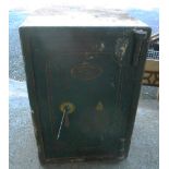 A Thomas Withers Empire floor safe with keys