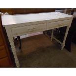 A 3' 6" Edwardian later painted washstand base with formica top, single frieze drawer and added