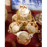 A Royal Albert Lady Hamilton pattern six place tea set