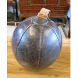 A small vintage leather punching ball