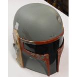 A 2009 Hasbro Star Wars Boba Fett talking helmet - antenna missing