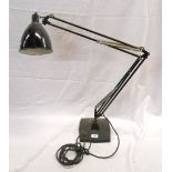 A 1930's Herbert Terry Anglepoise 1208 table lamp with original Crabtree shade