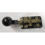 A Second World War British Army Morse key No.2 Mk.II, ZA 2869 - a/f