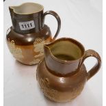 Two Royal Doulton Harvest jugs - one a/f