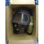 A Second World War Baby's Protective Helmet respirator gas mask by AC in original box - sold with