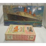 A 1930's Chad Valley Cunard jigsaw, "Queen Mary"