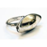 A marked .925 Georg Jensen "The Fish" ring - No.274, signed