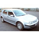 A 2001 Volkswagen 1.9Ltr TDi Golf SE in silver with MOT (until 17th Feb 2018) with four good