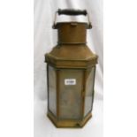 An early 20th Century copper Bulpitt ship's lantern - dated 1915