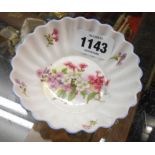 A Shelley trinket tray of scalloped design