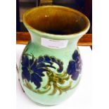 A 7" Baron pottery vase with floral decoration