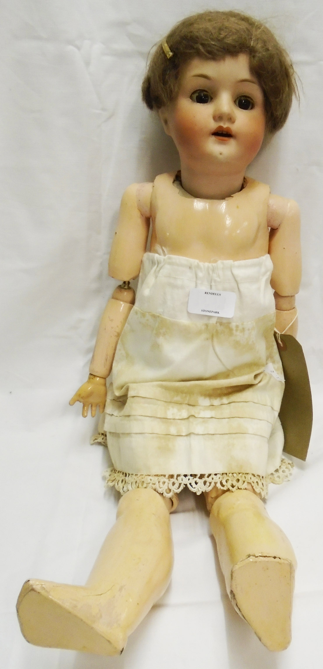 An early 20th Century Heubach Koppelsdorf 250-4 doll with sleeping eyes - a/f