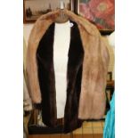 A FUR STOLE, and a faux fur jacket (2)