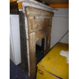 TWO CAST IRON FIREPLACE INSERTS